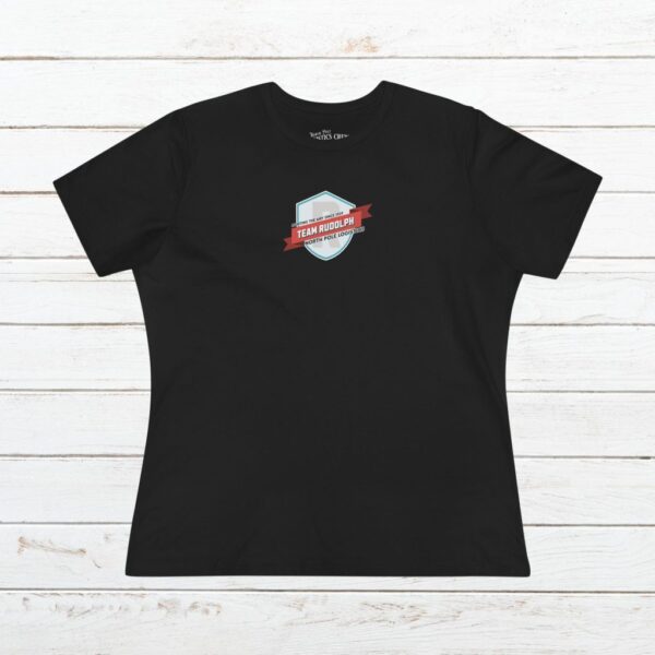 Team Rudolph Women’s Cotton Tee — Cute Retro Reindeer Holiday Graphic