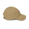 Dad Cap with Red, Black & Green Brushstroke Embroidery