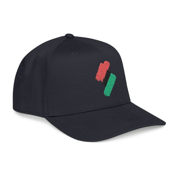Pan-African Stripe Baseball Cap – Red Black & Green Embroidered Hat