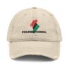Foundational Red, Black and Green Distressed Hat