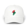 Dad Cap with Red, Black & Green Brushstroke Embroidery