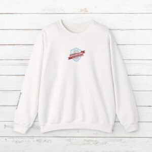 11488563320896972295_2048_custom.jpeg Cupid Care Corps Crewneck Sweatshirt | Christmas Reindeer Team Badge