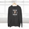 Love Is Forever Hoodie — Peach Cupid Graphic Romantic Pullover