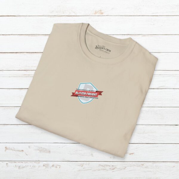 Blitzen Freight Holiday Tee | Vintage Reindeer Badge Christmas Shirt for the Whole Family