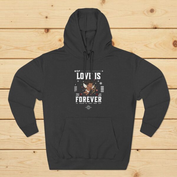 14036869672633395092_2048_custom.jpeg Love Is Forever Hoodie — Brown Cupid Blackletter Pullover