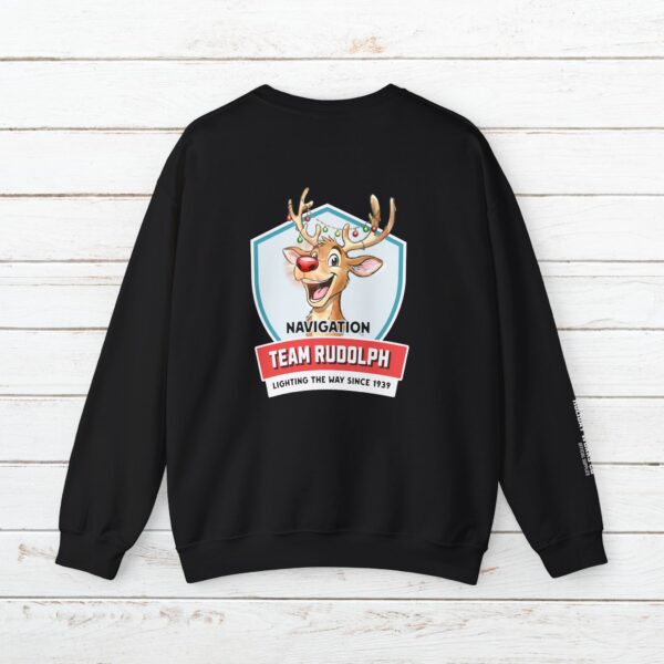 Team Rudolph Crewneck Sweatshirt | Christmas Reindeer Team Badge