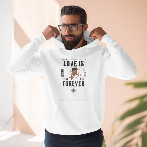 15952202560495801898_2048.jpeg Love Is Forever Hoodie — Brown Cupid Blackletter Pullover