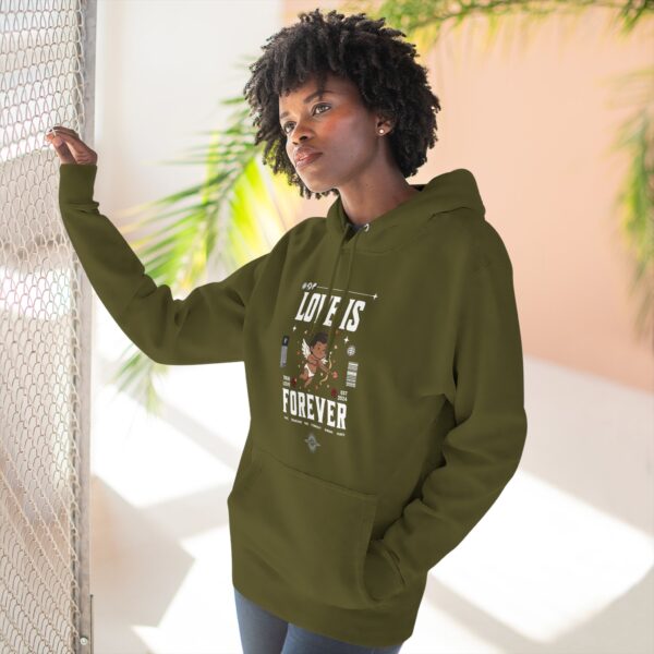 16734902204048011229_2048.jpeg Love Is Forever Hoodie — Brown Cupid Blackletter Pullover