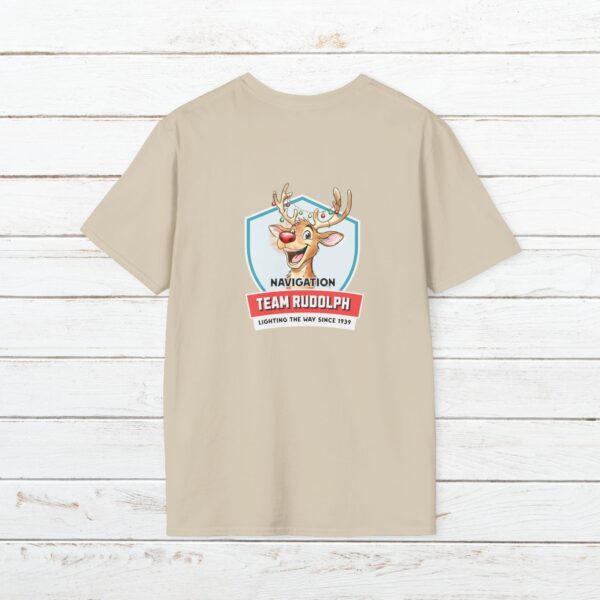 18223651263120078432_2048_custom.jpeg Team Rudolph Holiday Tee | Vintage Reindeer Badge Christmas Shirt for the Whole Family