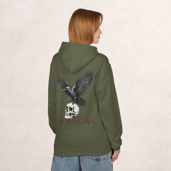 Morrigan Raven & Skull Hoodie — Celtic Mythology Graphic Pullover
