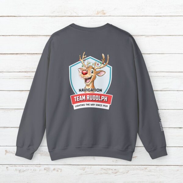 Team Rudolph Crewneck Sweatshirt | Christmas Reindeer Team Badge