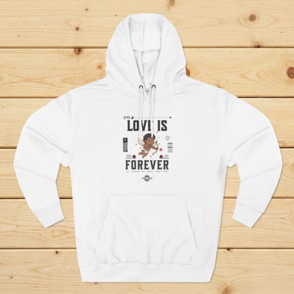 9661298027593315499_2048_custom.jpeg Love Is Forever Hoodie — Brown Cupid Blackletter Pullover